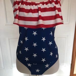 New Stars Beach Stripe tankini.